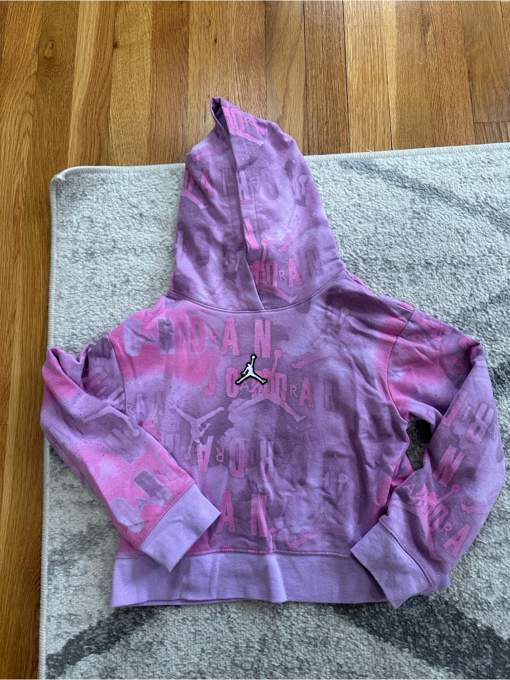 Jordan Kids Purple & Pink Tie-Dye Hoodie